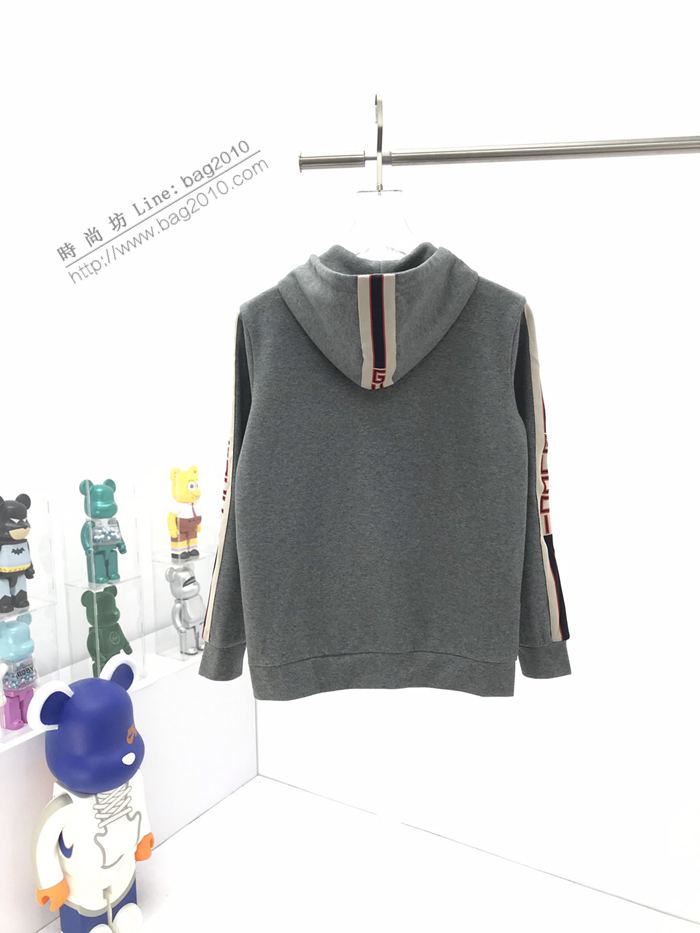 Gucci男裝 古奇2020最新爆款拉鏈外套 經典側邊織帶LOGO套裝  ydi3047